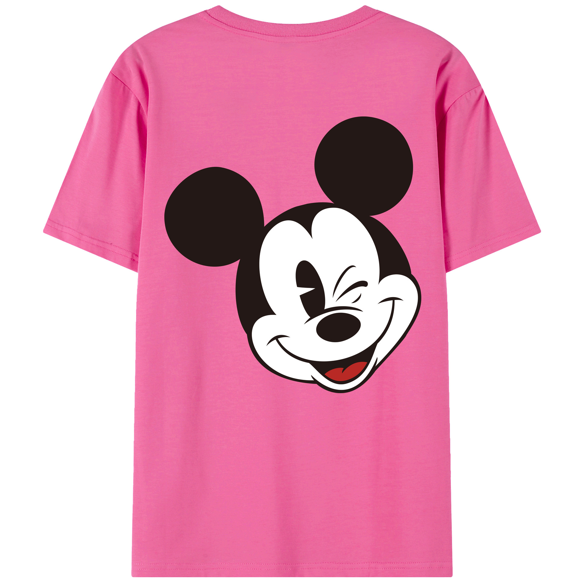 （画像用） ミッキーマウス Mickey Mouse レディース半袖Tシャツ(バックプリント)